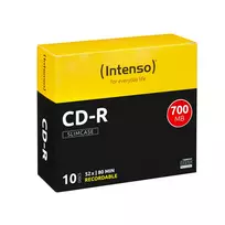 cd r - Intenso CD-R 52X 700MB 10P Slim case - 2 nuotrauka