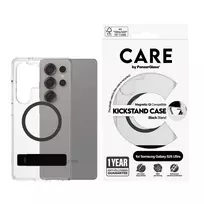 telefono deklas samsung ultra - PanzerGlass "Feature Black Kickstand and QI Case Galaxy S25 Ultra" Clear - 4 nuotrauka