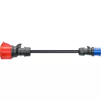 adapteris - Go-e Gemini flex 22 kW Adapteris CEE raudona trifazė 32A > CEE mėlyna 16A (Juodas) - 3 nuotrauka