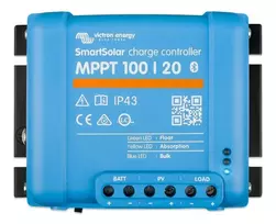 ups baterijos - Victron Energy SmartSolar MPPT 100/20 įkrovimo valdiklis (12/24/48V) - 2 nuotrauka