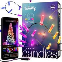 rgb laidas - Kalėdinė girlianda Twinkly Candies 100 RGB LED USB- C, žalios spalvos laidas - 7 nuotrauka