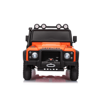 elektromobilis land rover - Hatis Vaikiškas elektromobilis Land Rover Defender, oranžinis (Orange) - 10 nuotrauka