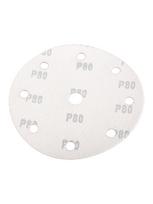 slifavimo diskai 150 - Šlifavimo diskai 150 mm, P80, 5 vnt, su 9 skylėmis 04-721 - 4 nuotrauka