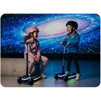 balansinis paspirtukas - Ricokids Leddi triratis balansinis paspirtukas su LED, juodas - 4 nuotrauka