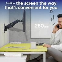 televizoriaus stovas laikiklsi tv stovas - TV SET ACC WALL MOUNT /13-34"/BLACK G120-B ONKRON - 2 nuotrauka