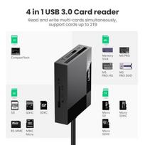 ugreen sd - Adapteris Ugreen USB 3.0 SD / micro SD / CF / MS card reader (CR125 30333) - 3 nuotrauka