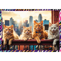 puzzle deliones 1000 - Trefl Funny Animals 13313, 4 x 250 det. - 2 nuotrauka
