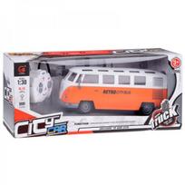 autobusas zaislai - Jokomisiada šviečiantis autobusas Retro City Bus, RC0677, Oranžinis (Orange) - 2 nuotrauka