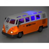 autobusas zaislai - Jokomisiada šviečiantis autobusas Retro City Bus, RC0677, Oranžinis (Orange) - 5 nuotrauka