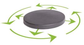 geles vazonu laikikliai - Vazono padėklas Prosperplast IPMR400, pilkas (Grey), Ø40 cm - 3 nuotrauka