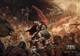 puzzle deliones 1000 - Good Loot DOOM The Dark Ages Slayer's Rage, 1000 det. - 4 nuotrauka
