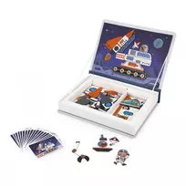 magnetines deliones - Janod Magnetibook Kosmos, 70 det. - 3 nuotrauka