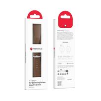 samsung laikrodziai - Forcell F-Design FS21 Samsung Galaxy Watch 22mm Rudas (Brown) - 2 nuotrauka