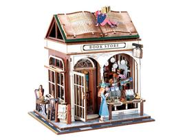 3d medine delione - Jokomisiada Wooden 3D Dėlionė Series Bookstore building ZA6014, 148 det. - 3 nuotrauka