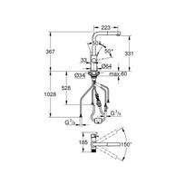 grohe maisytuvas juodas - Grohe Blue Pure Minta 30590KF0, juodas (Black) - 2 nuotrauka