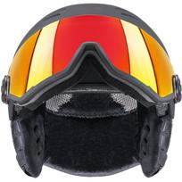 salmas l juodas - Slidinėjimo šalmas UVEX Wanted Visor black 56/6/262/1005 - 4 nuotrauka