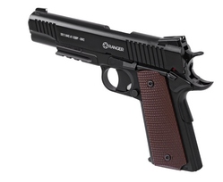 metalinis - Pneumatinis pistoletas KWC Ranger 1911 M45A1 CQBP k.4,5 mm 21 šūvis metalinis SLIDE - 3 nuotrauka