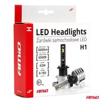 h1 lemputes - Led automobilių lemputės h-mini h1 amio-03329 - 2 nuotrauka