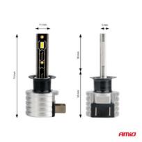 h1 lemputes - Led automobilių lemputės h-mini h1 amio-03329 - 10 nuotrauka