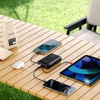 power bank 30000mah - Veger K3 (W3018), 30000mAh, 35W, PD, QC3.0, juodas (black) - 5 nuotrauka