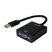d sub kabelis - LogiLink Adapter USB 3.0 / VGA Black - 2 nuotrauka
