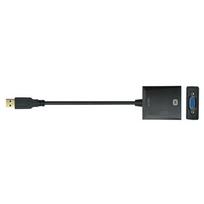 d sub kabelis - LogiLink Adapter USB 3.0 / VGA Black - 3 nuotrauka