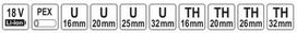 6 5 5 5 - Yato PEX-AL-PEX U/TH16-32 18V YT-21733 - 2 nuotrauka
