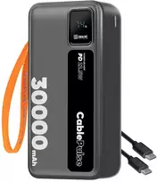 OBAL:ME CablePulse, 30000mAh, 22.5W, juodas (black)