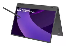 ultra 7 - LG Gram Pro 16 2-in-1, Intel Core Ultra 7 255H, 16 GB, 1 TB, 16" WQXGA+, Juodas (Black) - 2 nuotrauka