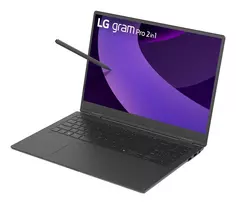 ultra 7 - LG Gram Pro 16 2-in-1, Intel Core Ultra 7 255H, 16 GB, 1 TB, 16" WQXGA+, Juodas (Black) - 8 nuotrauka