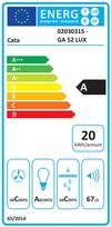 led gartraukis - CATA GA 52 LUX Sidabrinis (Stainless steel) - 2 nuotrauka
