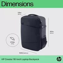 kuprine hp - HP Creator 16.1-inch Laptop Backpack - 3 nuotrauka