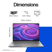 amd ryzen - HP ZBook Ultra 14 G1a, AMD Ryzen AI Max PRO 390, 32 GB, 1 TB, 14", Pilkas (Gray) - 5 nuotrauka