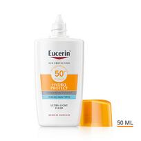 kremai nuo saules -  EUCERIN veido fluidas nuo saulės SUN HYDRO PROTECT,  SPF 50+, 50 ml - 3 nuotrauka
