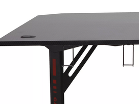 kampinis rasomas stalas - Signal Meble Kampinis rašomasis stalas Biurko B-219, Juodas (Black) - 3 nuotrauka