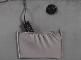 masazine kede - Fotelis Pegaz M Velvet, pilkas (Grey) - 5 nuotrauka