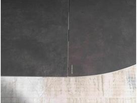 ermitazas stalai - Signal Meble PORTO valgomojo stalas, Juodas/Pilkas (Black/Grey) 120(160) x 120 cm - 4 nuotrauka