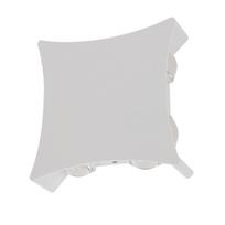 sviestuvai lauko fasadui - Sieninis lauko šviestuvas Italux Pensa, 8W, LED, IP54, baltas - 4 nuotrauka