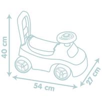 auto - Paspiriama mašinėlė Smoby Little Ride-On, įvairių spalvų - 3 nuotrauka