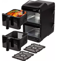 air fryer karsto oro gruzdintuve - MPM MFR-13 Air Fryer 12L Juodas (Black) - 4 nuotrauka