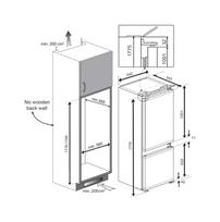 imontuojamas saldytuvas beko - Beko BCHA275K4SN - 3 nuotrauka
