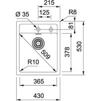 plautuve franke sirius - Franke 114.0500.019 Plautuvė SID 610-40 Carbon - 2 nuotrauka