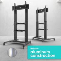 tv stand - TV SET ACC MOBILE STAND/40-80"/BLACK TS2771-B ONKRON - 3 nuotrauka