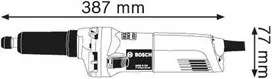 tiesinis slifuoklis - Bosch GGS 8 CE - 3 nuotrauka
