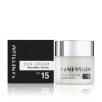 idegio kremas - Vanessium Glow Effect Lift Skin Sun Cream SPF15 apsauginis veido kremas - 50 ml. - 2 nuotrauka