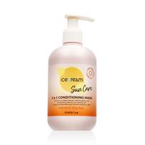 icon plauku kaukes - Inebrya Ice Cream Sun Care 2in1 Conditioning Mask drėkinanti kaukė plaukams po saulės poveikio - 300 ml. - 2 nuotrauka
