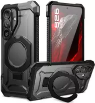 deklas magsafe samsung - Supcase UB Grip Mag MagSafe dėklas Samsung Galaxy S26 Juodas (Black) - 1 nuotrauka