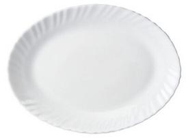 Galicja Glass Dinner Plate White 25cm