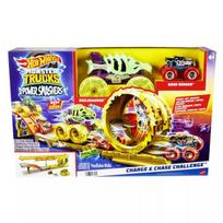 hot wheels garazas - Mattel Hot Wheels Monster Trucks Power Chase, HXT05 - 4 nuotrauka