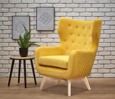kede fotelis - Halmar Armchair Marvel Mustard - 2 nuotrauka